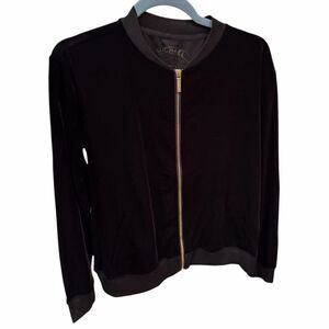 Michael Kors Black Jacket with Gold Accents